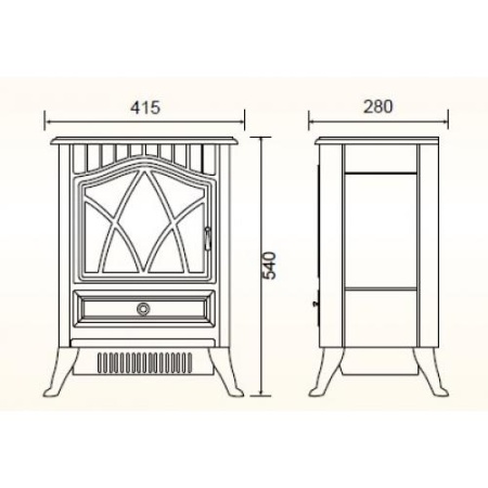 Электрокамин EFP/F - 110